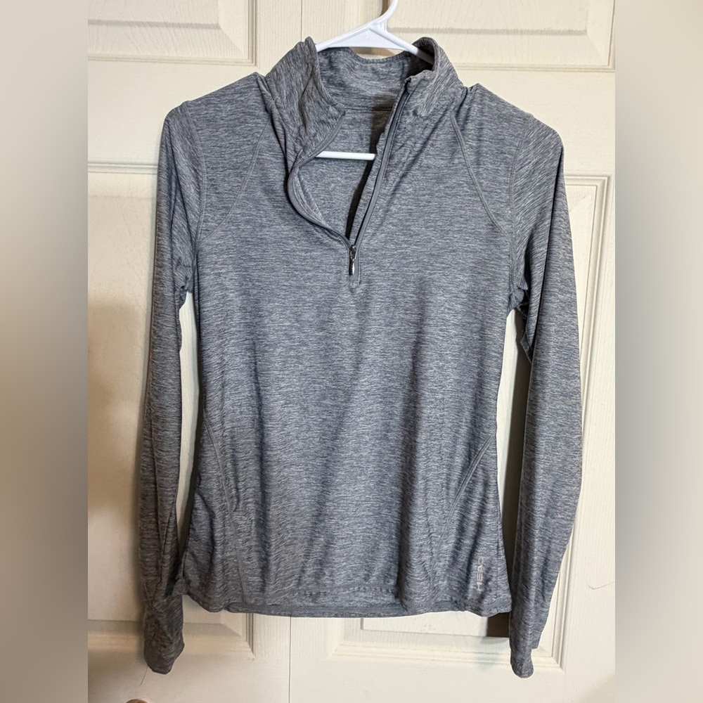 Head Women's small Heather Gray 1/2 Zip-Up shirt